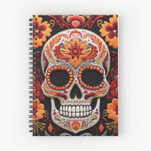 Item preview, Day of the Dead Embroidered Skull designed and sold by YourGrowth.