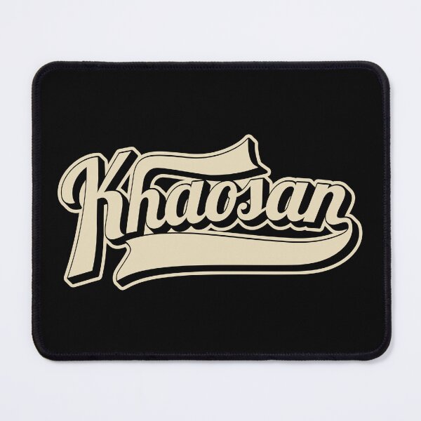 Item preview, Khaosan Road Bangkok - Backpacker's Paradise | Vintage lettering logo designed and sold by Boogosh.