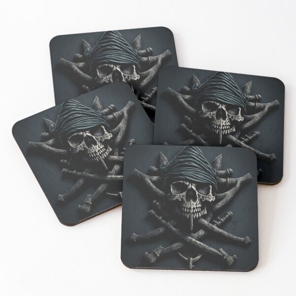 Item preview, Skull & Bones - Pirate Flag - Pirate Crest - Digital Art designed and sold by TheHappyK.