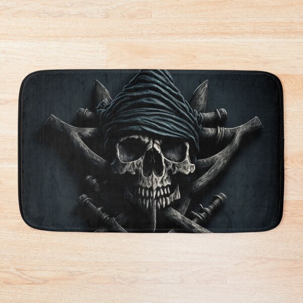 Item preview, Skull & Bones - Pirate Flag - Pirate Crest - Digital Art designed and sold by TheHappyK.