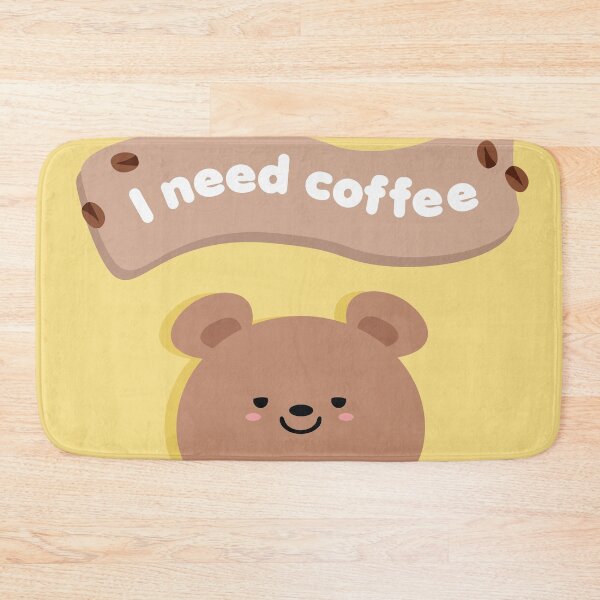 Item preview, Sleepy Bear Needs Coffee designed and sold by sweetheartgrams.
