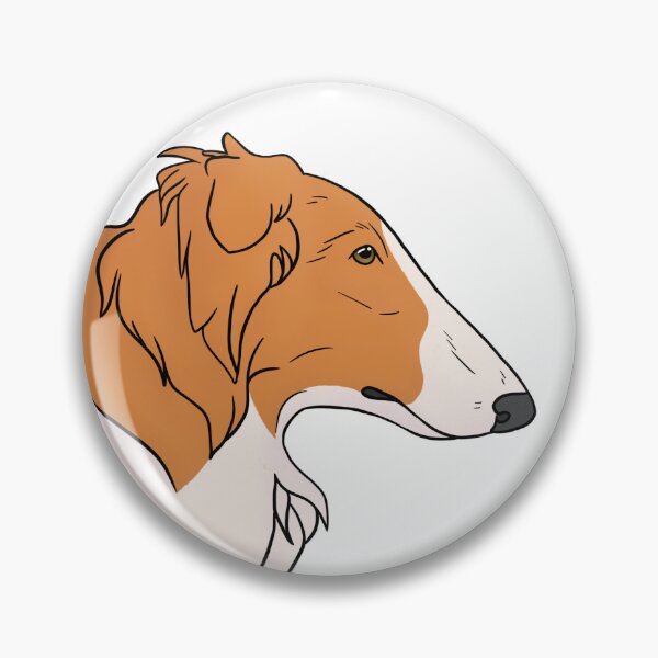 Item preview, Borzoi red and white designed and sold by Cynthiaetal.