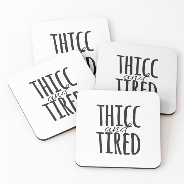 Item preview, thicc and tired designed and sold by WildKimbee.