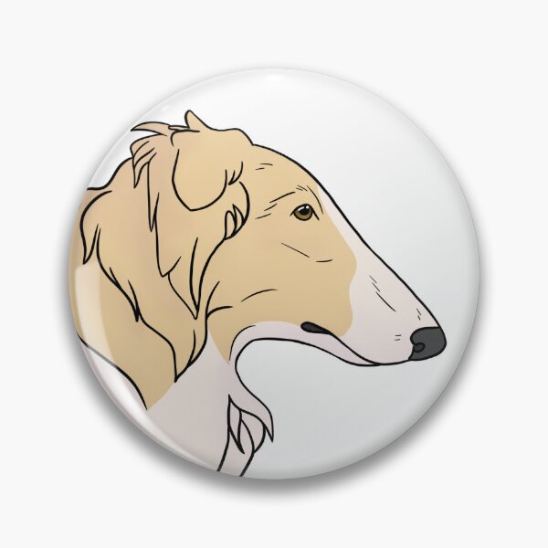 Item preview, Borzoi golden and white designed and sold by Cynthiaetal.