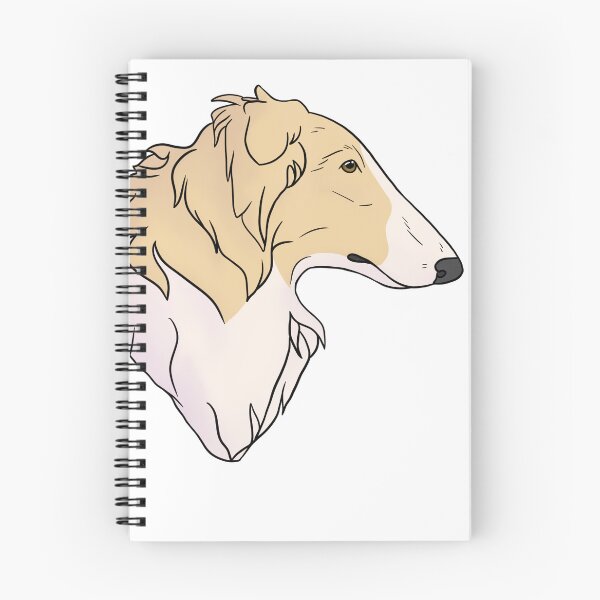 Item preview, Borzoi golden and white designed and sold by Cynthiaetal.
