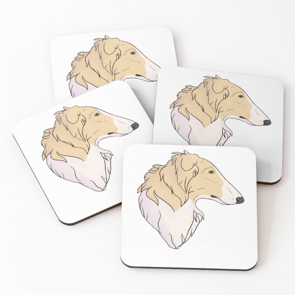 Item preview, Borzoi golden and white designed and sold by Cynthiaetal.