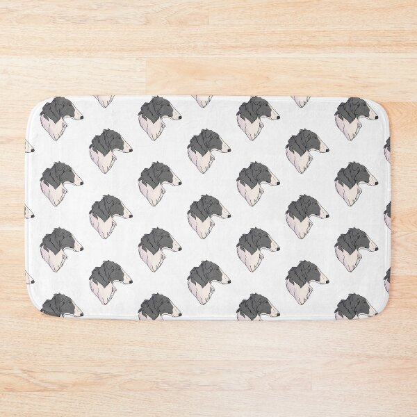 Item preview, Borzoi black and white designed and sold by Cynthiaetal.