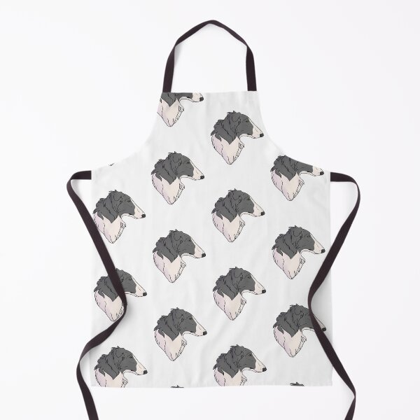 Item preview, Borzoi black and white designed and sold by Cynthiaetal.