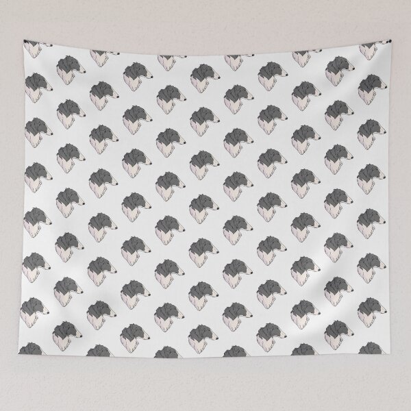 Item preview, Borzoi black and white designed and sold by Cynthiaetal.