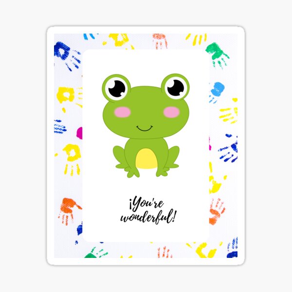Cute muddy frog Sticker for Sale by animaetions