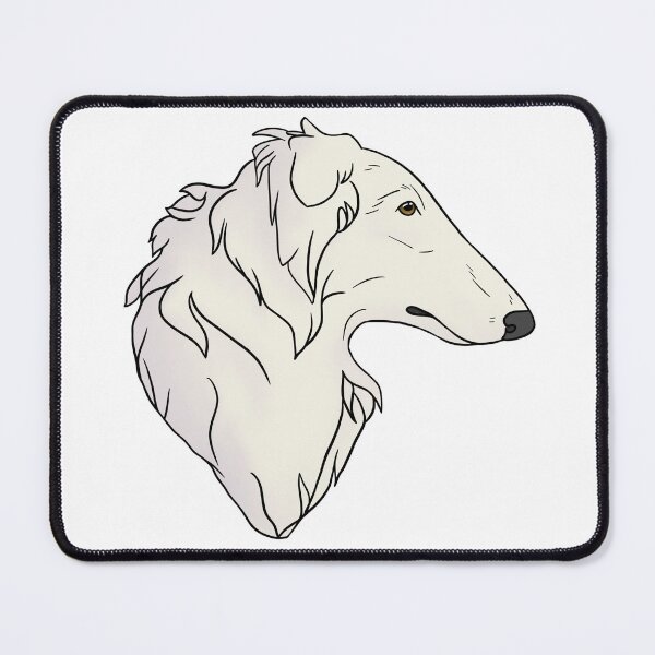 Item preview, Borzoi white designed and sold by Cynthiaetal.