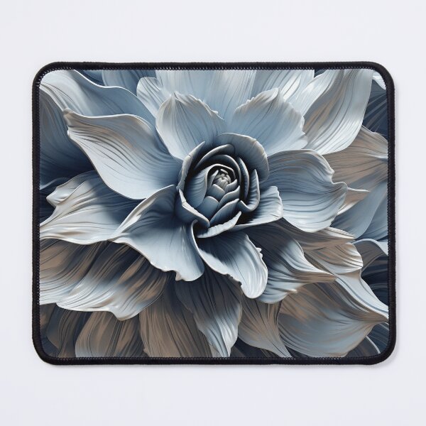 Item preview, Blue gray abstract floral design designed and sold by dcrc.