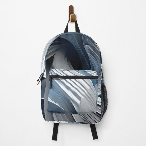 Item preview, blue gray abstract floral design designed and sold by dcrc.