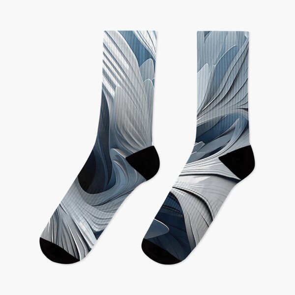 Item preview, blue gray abstract floral design designed and sold by dcrc.