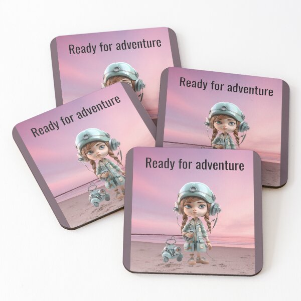 Item preview, Girl rady for adventure designed and sold by esao.