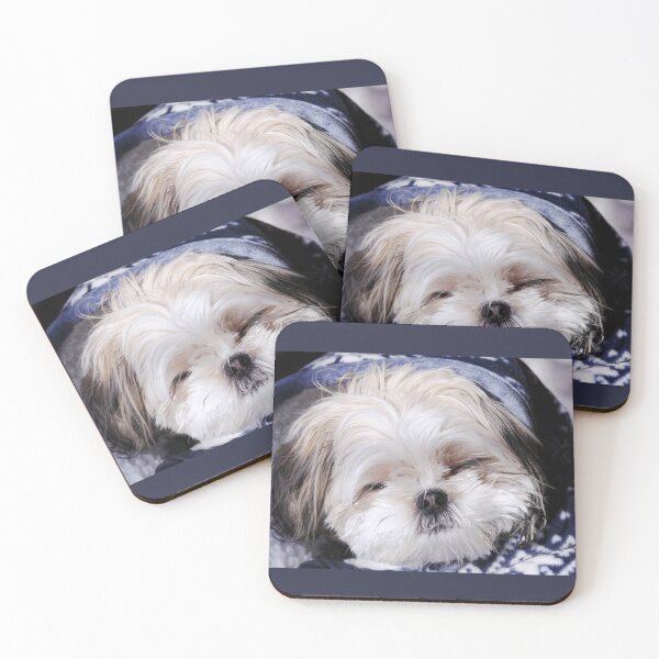Item preview, Cute puppy snuggled in a blanket designed and sold by Alida Designs.