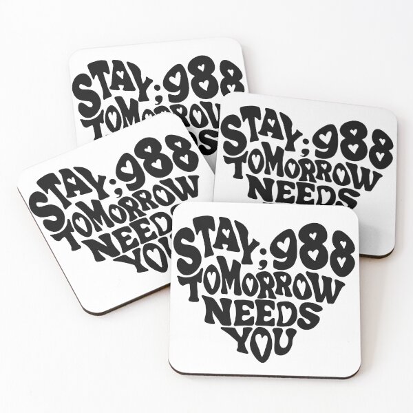 Item preview, 988 Suicide and Crisis Lifeline Stay Tomorrow Needs You, mental health, positivity designed and sold by hambydesign.