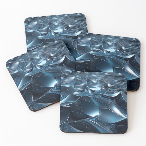 Item preview, blue gray abstract floral design designed and sold by dcrc.