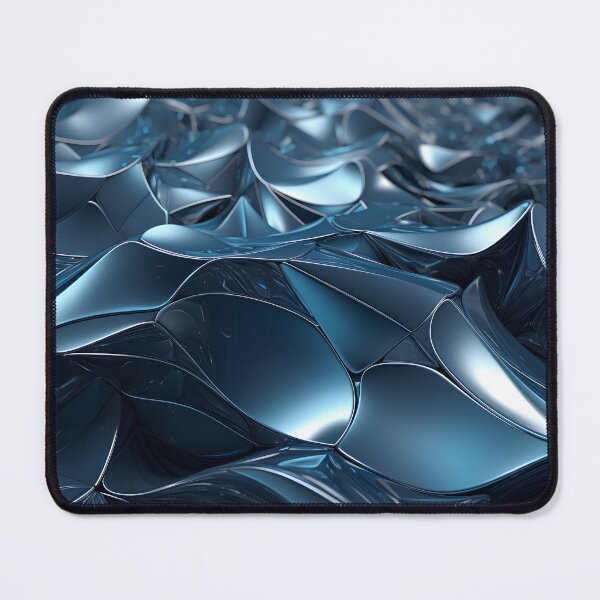 Item preview, blue gray abstract floral design designed and sold by dcrc.