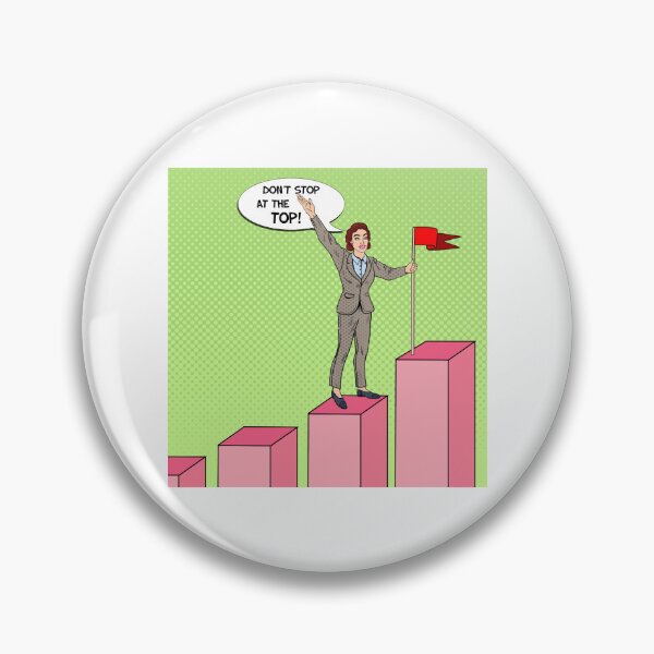 Item preview, Pop Art Business Woman with Flag on the Top of the Chart. designed and sold by HuynhJay.