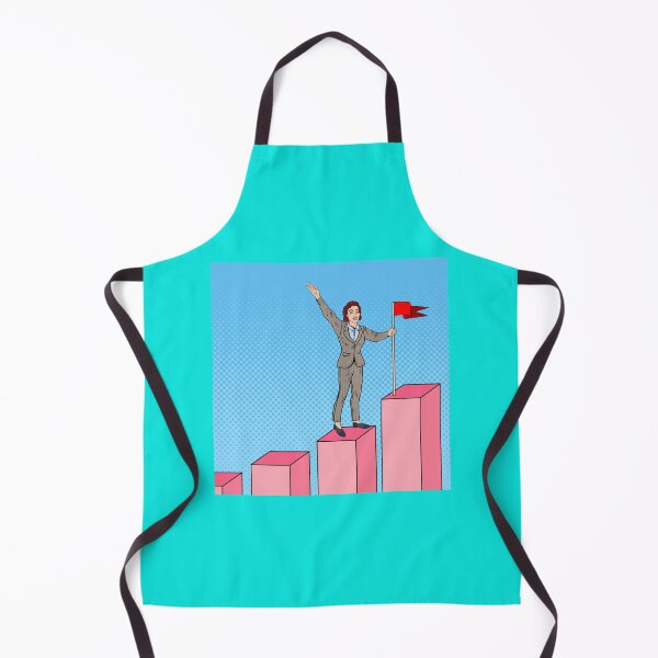 Item preview, Pop Art Business Woman with Flag on the Top of the Chart. designed and sold by HuynhJay.