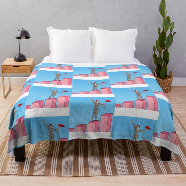 Item preview, Pop Art Business Woman with Flag on the Top of the Chart. designed and sold by HuynhJay.