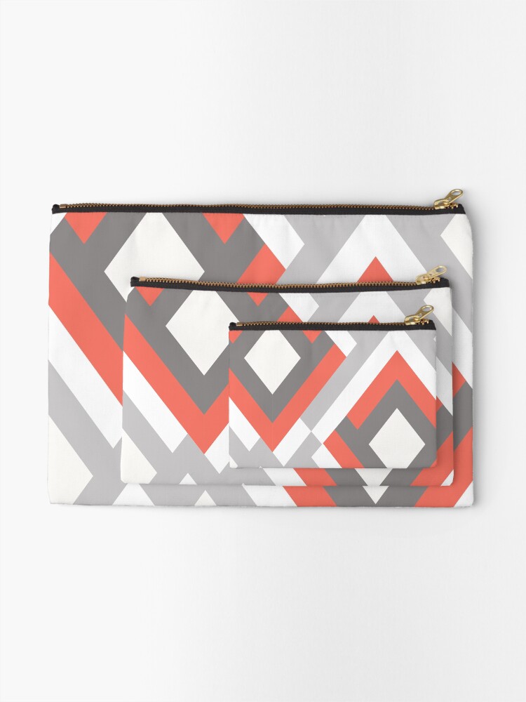 Thumbnail 2 of 4, Zipper Pouch, Geometric pattern.7 designed and sold by marinaklykva.