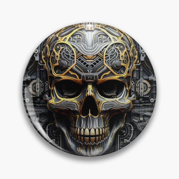 Item preview, Cyber Pop Skull sticker designed and sold by EbyssLabsMerch.
