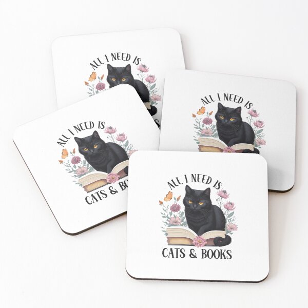 Item preview, All I Need Is Cats & Books designed and sold by HappyLifeCreate.