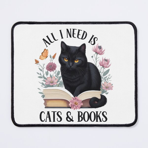 Item preview, All I Need Is Cats & Books designed and sold by HappyLifeCreate.