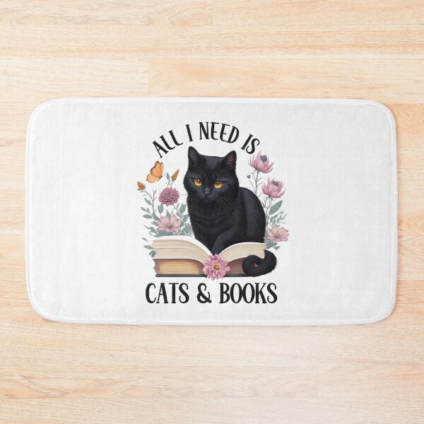 Item preview, All I Need Is Cats & Books designed and sold by HappyLifeCreate.