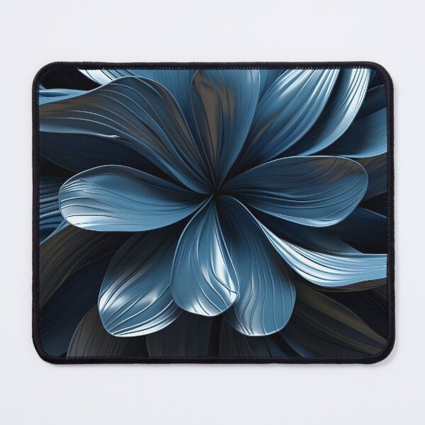 Item preview, Blue gray abstract floral design designed and sold by dcrc.