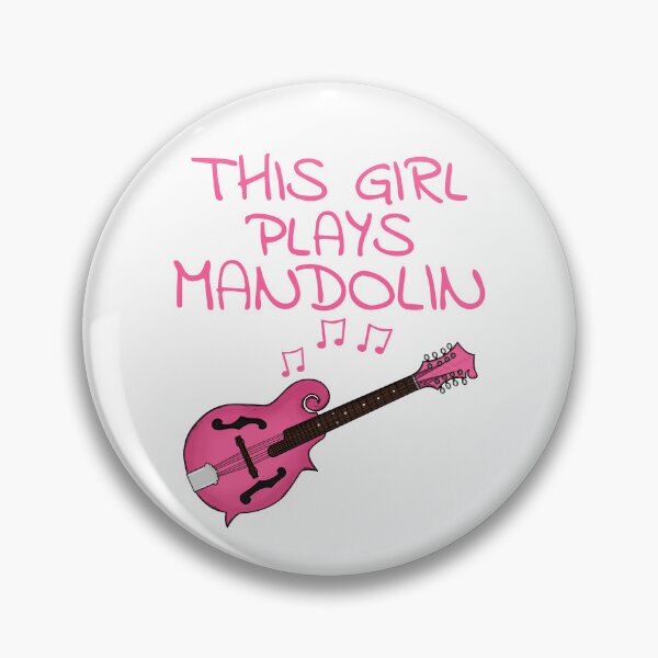 Item preview, This Girl Plays Mandolin, Female Mandolinist, Folk Musician designed and sold by doodlerob.
