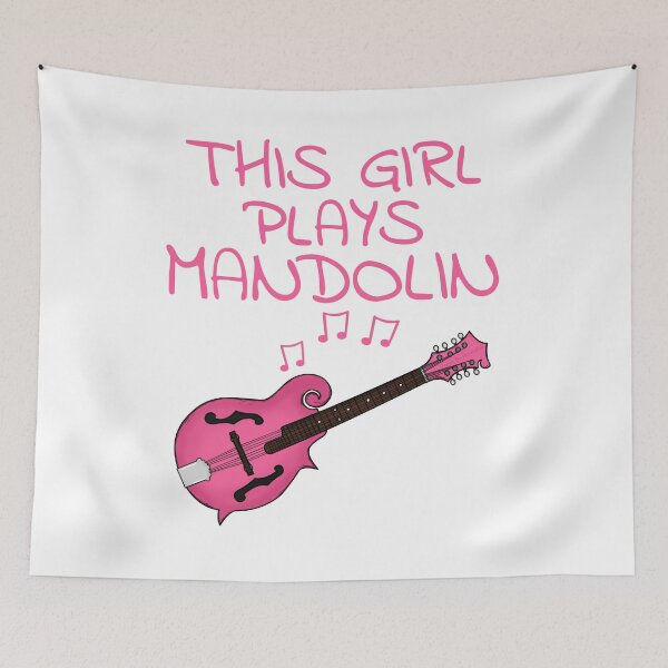 Item preview, This Girl Plays Mandolin, Female Mandolinist, Folk Musician designed and sold by doodlerob.