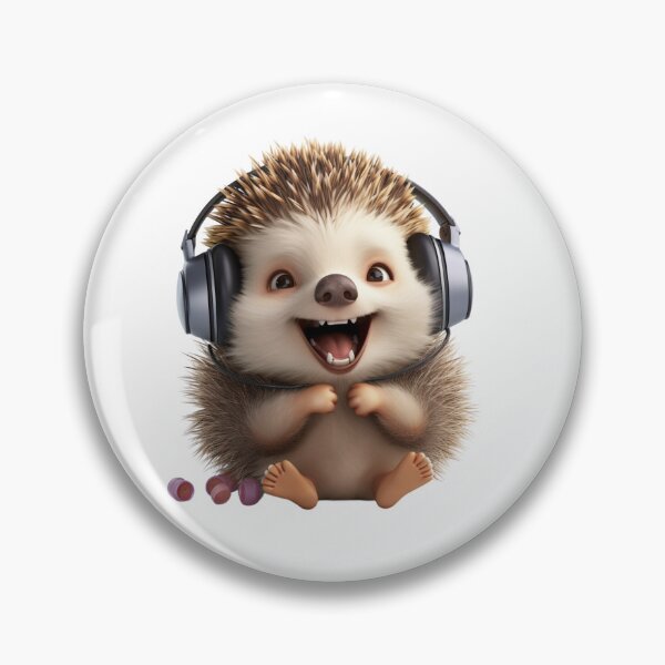 Item preview, Funny Hedgehog listening to music designed and sold by PrzemekJAS.