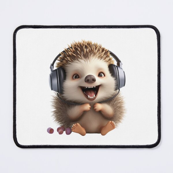 Item preview, Funny Hedgehog listening to music designed and sold by PrzemekJAS.