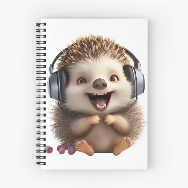 Item preview, Funny Hedgehog listening to music designed and sold by PrzemekJAS.