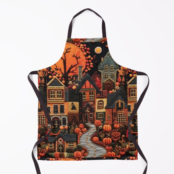 Item preview, Copy of Fall Night Town Embroidered designed and sold by YourGrowth.