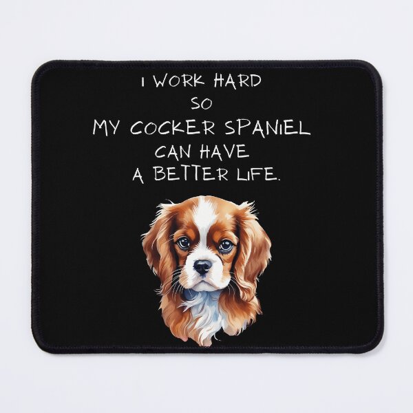 Item preview, Funny cocker spaniel quote - Double the Cavalier Love designed and sold by Mechanical-Artt.