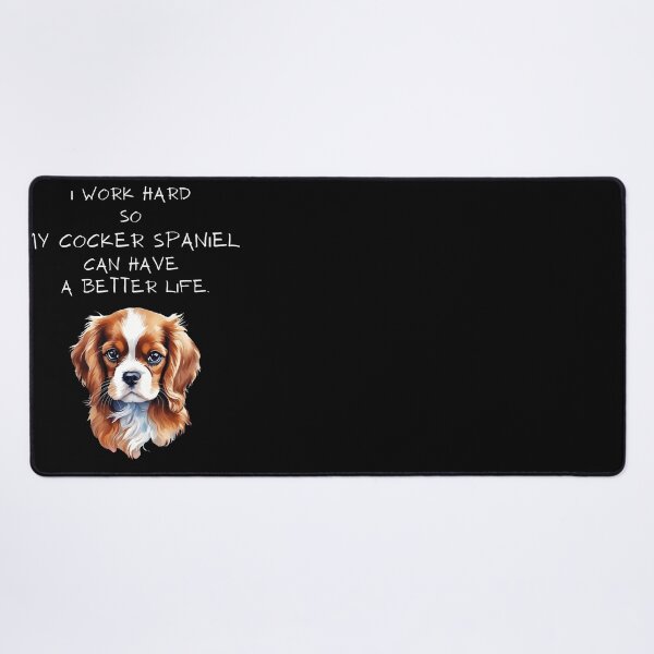 Item preview, Funny cocker spaniel quote - Double the Cavalier Love designed and sold by Mechanical-Artt.