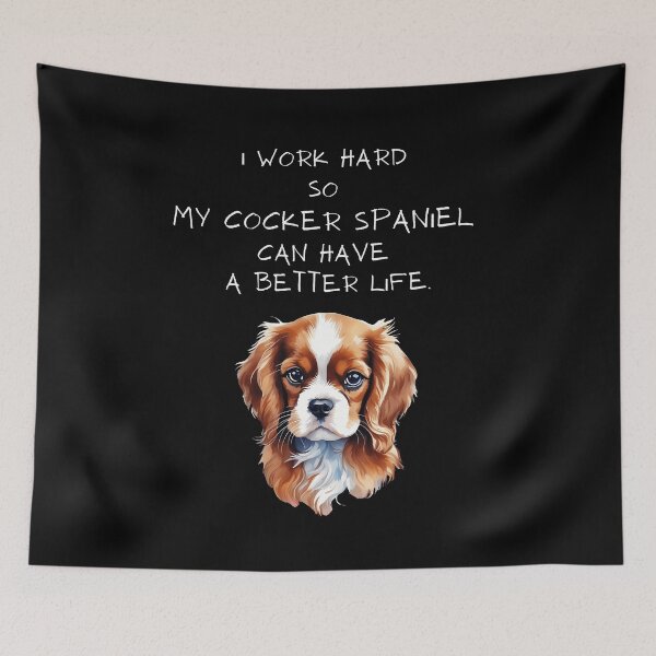 Item preview, Funny cocker spaniel quote - Double the Cavalier Love designed and sold by Mechanical-Artt.