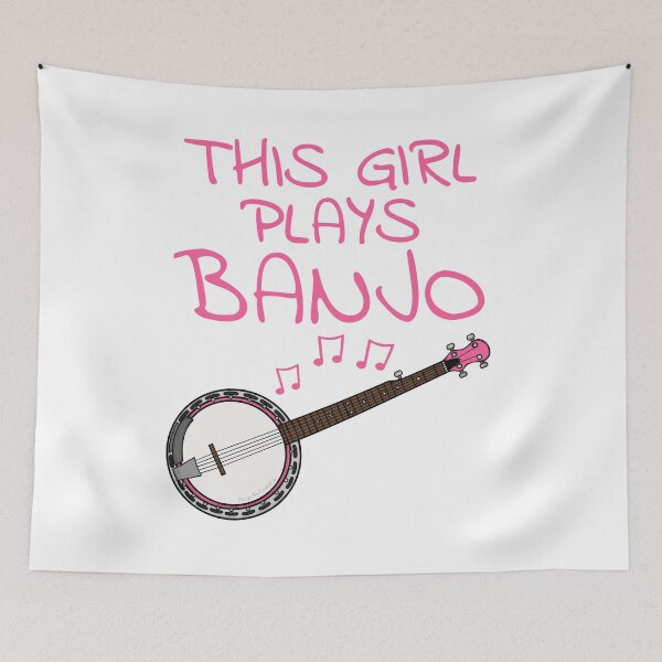 Item preview, This Girl Plays Banjo, Female Banjoist, Folk Musician designed and sold by doodlerob.