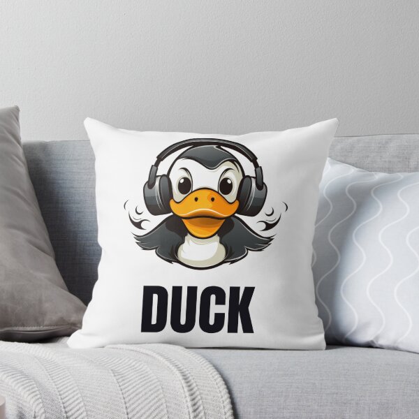 Item preview, "DUCK" Headphone-Wearing Duck Design designed and sold by Marcin Kowalski.