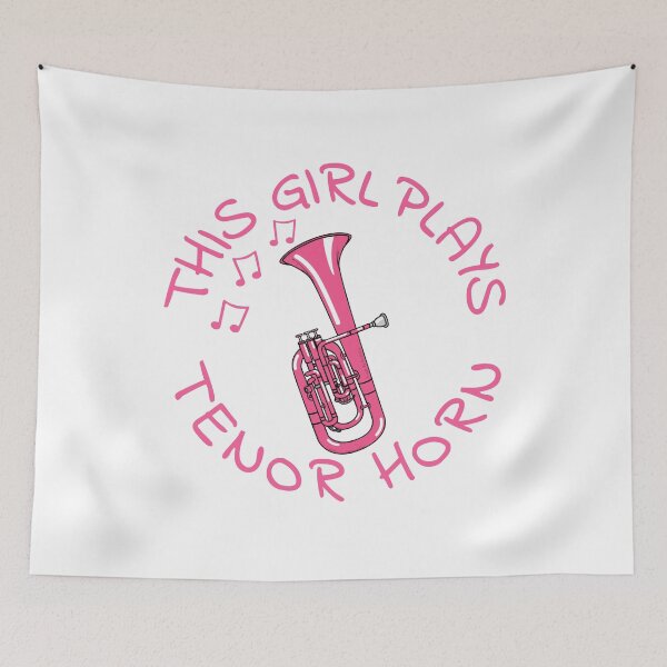 Item preview, This Girl Plays Tenor Horn, Female Brass Musician designed and sold by doodlerob.