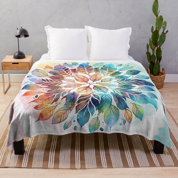Item preview, Boho Mandala Magic: Transform Your World with Vibrant Leafy Designs and Watercolor Charm designed and sold by VeronicArt85.