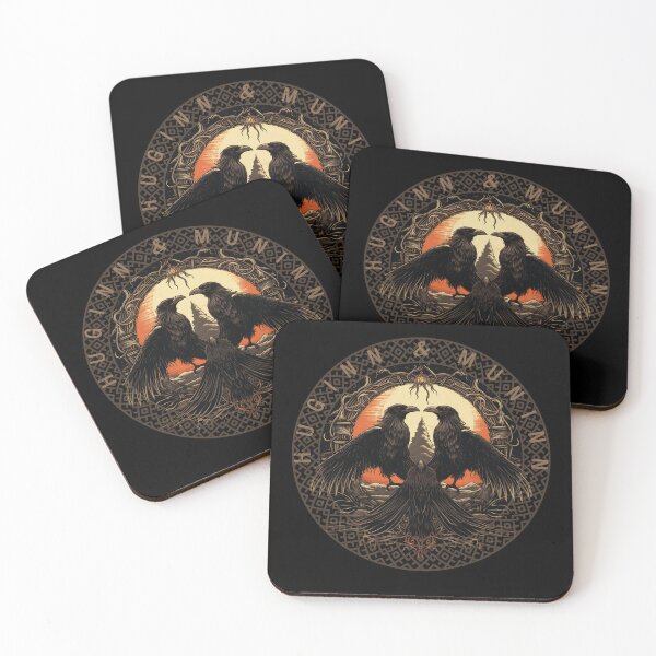 Item preview, Odin Ravens Huginn and Muninn Norse Mythology designed and sold by Chmielayka.