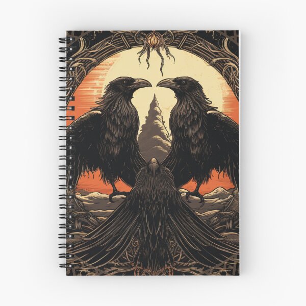 Item preview, Odin Ravens Huginn and Muninn Norse Mythology designed and sold by Chmielayka.
