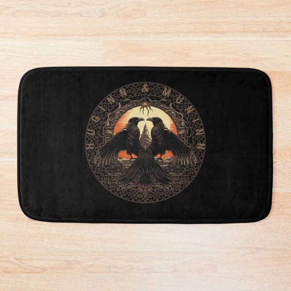 Item preview, Odin Ravens Huginn and Muninn Norse Mythology designed and sold by Chmielayka.
