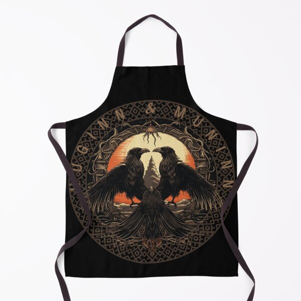 Item preview, Odin Ravens Huginn and Muninn Norse Mythology designed and sold by Chmielayka.