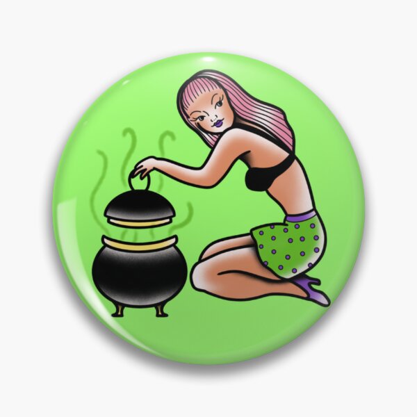 Item preview, Traditional Tattoo Lady Witch designed and sold by gabbynrodriguez.